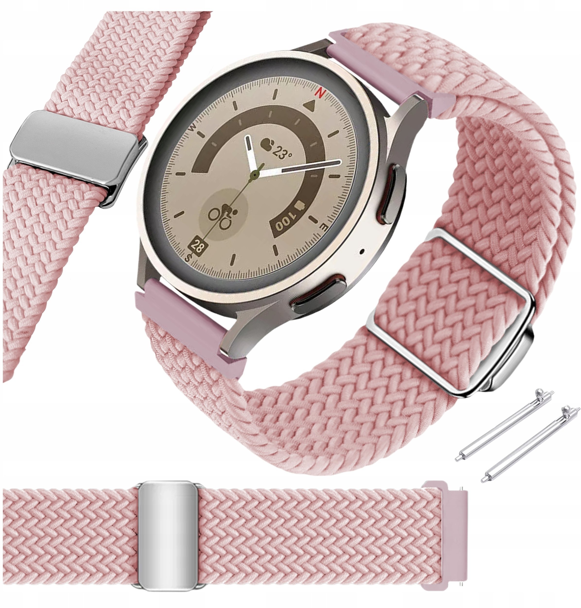 4kom.pl Pasek ChronSmarta do Samsung Galaxy Watch 4 5 6 7 40mm 42mm 46mm Classic Pro Wzór 01