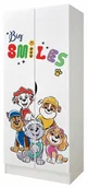 Szafy i szafki dla dzieci - Pojemna Szafa Meble Garderoba Biała Dziecięca Psi Patrol 161x70x42cm Nadruk UV - miniaturka - grafika 1