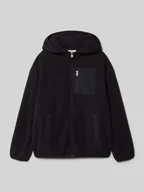 Swetry dla dziewczynek - Bluza rozpinana z kapturem i wpuszczanymi kieszeniami - miniaturka - grafika 1