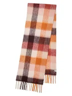 Apaszki i szaliki damskie - Becksöndergaard Wełniany szal "Check Anilopa" ze wzorem - 200 x 35 cm - miniaturka - grafika 1