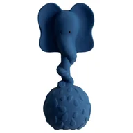 Gryzaki dla dzieci - Natruba gryzak z naturalnego kauczuku z grzechotką słonik od urodzenia 1 sztuka - miniaturka - grafika 1