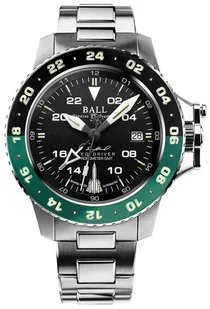 Zegarek Zegarek Ball DG2118C-S19C-BK Engineer Hydrocarbon AeroGMT Sled Driver (40 mm) - Zegarki męskie - miniaturka - grafika 1
