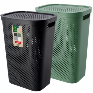 Kosze z pokrywą Curver Infinity 60L mix kolorów, 2 szt. - Kosze na bieliznę - miniaturka - grafika 1