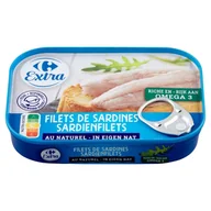 Konserwy i dania rybne - Carrefour Extra Filety z sardynek 100 g - miniaturka - grafika 1