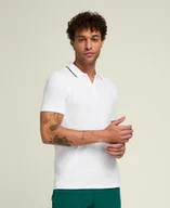 Koszulki sportowe męskie - Koszulka męska Wilson M Team Seamless Polo 2.0 Bright White M - miniaturka - grafika 1