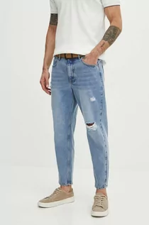 Spodnie męskie - Medicine jeansy bawełniane męskie kolor niebieski - grafika 1