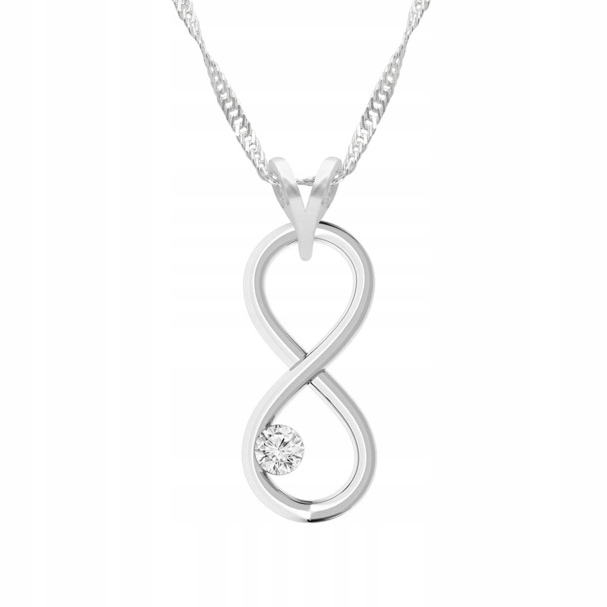 Naszyjnik Srebrny z Nieskończonością Love Forever Nieskończoność SREBRO 925