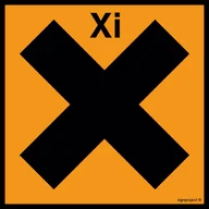 Systemy ekspozycyjne i znaki informacyjne - LA009 SUBSTANCJA DRAŻNIĄCA, PN - PŁYTA PCV 1MM; (100X100MM) - miniaturka - grafika 1