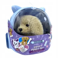 Zabawki interaktywne dla dzieci - Elefun Sweet Furry Pet Puszysty Interaktywny Zwierzak PIESEK + Akcesoria - miniaturka - grafika 1