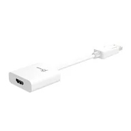 Pozostałe akcesoria do telefonów - Adapter j5create DisplayPort to HDMI Adapter (DisplayPort m - HDMI f 9cm; kolor biały) JDA154-N - miniaturka - grafika 1