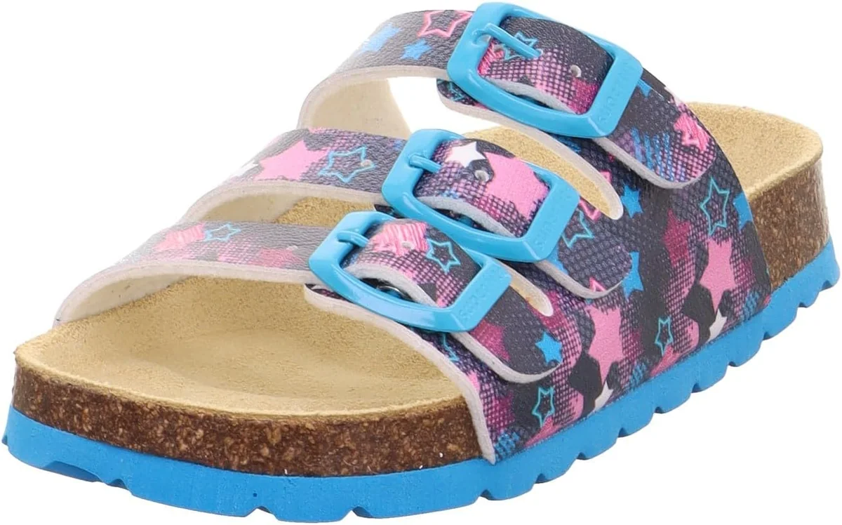 Buty mule dla dziewczynki 27 - lekkie wygodne kapcie niebieskie