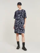 Sukienki - G-Star Sukienka w kolorze granatowo-szarym - miniaturka - grafika 1