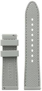 GUESS Wymienny silikonowy pasek do zegarka 22 mm GUESS 22 mm wymienny silikonowy pasek do zegarka Szary teksturowany - Paski - miniaturka - grafika 1