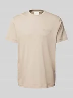 Koszulki męskie - T-shirt z detalem z logo - miniaturka - grafika 1