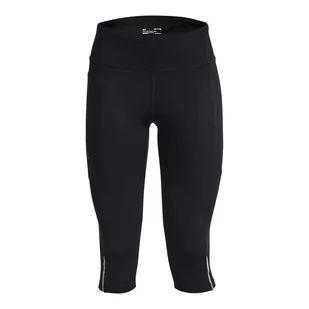 Under Armour, Legginsy sportowe damskie Fly Fast 3.0 Speed Capri, 1369770-001, Czarne, Rozmiar XS - Legginsy - miniaturka - grafika 1