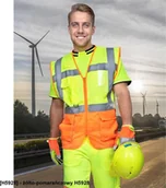 Odzież robocza - Ardon ARDON SIGNAL - kamizelka siatkowa menadżerska - żółto-pomarańczowy H5928 M - miniaturka - grafika 1