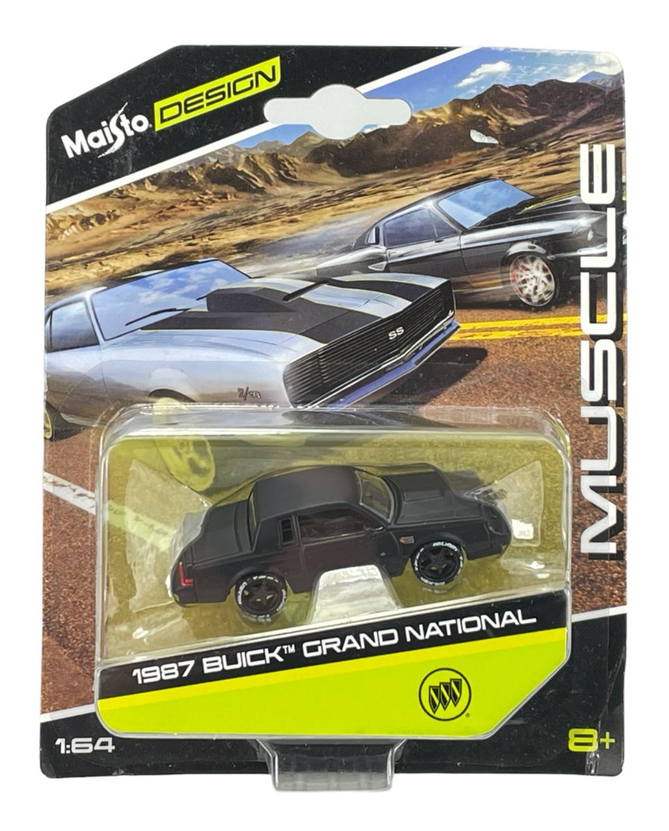 MAISTO MUSCLE 1987 BUICK GRAND NATIONAL CZARNY 1:64