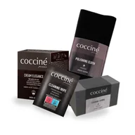 Środki do obuwia i ubrań - Krem Elegance Zielony Do Butów Szmatka Gąbka Chusteczka Coccine Zestaw 4w1 - miniaturka - grafika 1