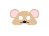 Dodatki do strojów karnawałowych - Maska filcowa Myszka - 1 szt. - miniaturka - grafika 1