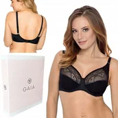 Biustonosze - ﻿Biustonosz miękki koronkowy Gaia 059 czarny 75E - miniaturka - grafika 1