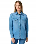 Koszule damskie - Koszula Wrangler WESTERN SHIRT 112362327 Soft Earth XS - miniaturka - grafika 1