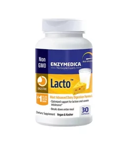 Enzymedica ENZYMEDICA Lacto (Trawienie mleka) 30 Kapsułek - Układ pokarmowy - miniaturka - grafika 1
