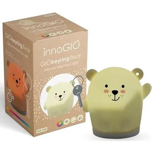 InnoGio Breloczek silikonowy świecący do kluczy Giokeyrings Bear - Breloczki dla dzieci - miniaturka - grafika 1