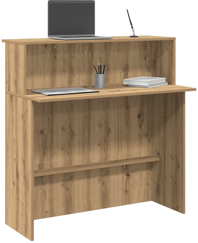 Biurko vidaXL Biurko recepcyjne dąb artisan 100x50x103,5 cm Drewno klejone