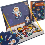 Układanki dla dzieci - Układanka Magnetyczna Puzzle Montessori 57el. Kosmos Książka Edukacyjna - miniaturka - grafika 1