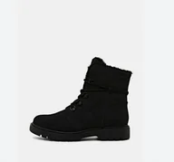 Botki damskie - Esprit Botki Damskie Czarne Klasyczne 36 Ż1B - miniaturka - grafika 1