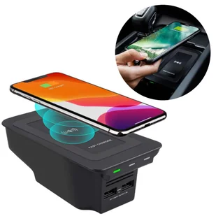 ŁADOWARKA INDUKCYJNA BEZPRZEWODOWA DO VOLVO SAMOCHODU 15W XC90 S90 XC60 S60 - Ładowarki samochodowe - miniaturka - grafika 1
