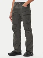Spodnie męskie - G-Star Raw Spodnie materiałowe 3D D26950-C106 Szary Straight Fit - miniaturka - grafika 1