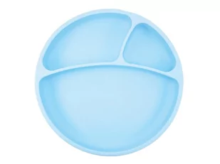 Minikoioi Minikoioi: talerzyk silikonowy z przyssawką Portions (Błękitny) - Miseczki i talerzyki dla dzieci - miniaturka - grafika 2