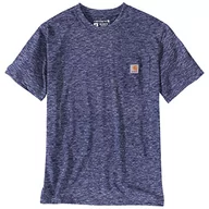 Koszulki męskie - Carhartt Koszulka męska Work Utility, Scout Blue Snow Heather, XS - miniaturka - grafika 1