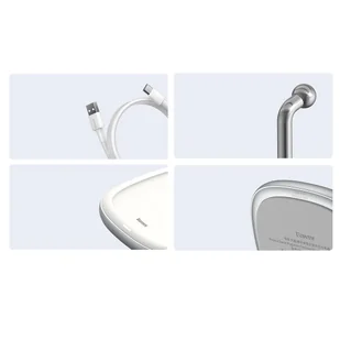 Baseus magnetyczna bezprzewodowa indukcyjna ładowarka Qi 15 W uchwyt na telefon podstawka (kompatybilna z MagSafe do iPhone) biały (WXSW-02) - Ładowarki do telefonów - miniaturka - grafika 24