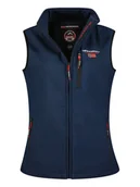 Kamizelki damskie - Geographical Norway Kamizelka softshellowa w kolorze granatowym - miniaturka - grafika 1