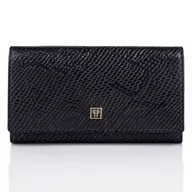 Portfele - PORTFEL DAMSKI CZARNY DUŻY PAOLO PERUZZI T-09-BL - miniaturka - grafika 1