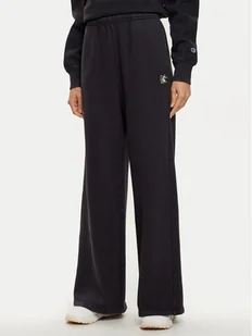 Champion Spodnie dresowe 117661 Czarny Wide Leg - Spodnie sportowe damskie - miniaturka - grafika 1