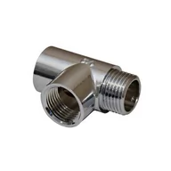 Łączniki, trójniki, kształtki - Trójnik 3/8'' ZWW chrom - miniaturka - grafika 1