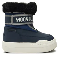 Buty dla chłopców - Śniegowce Moon Boot Junior Park Strap 80D3440030 Granatowy - miniaturka - grafika 1