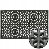 Wycieraczki - Wycieraczka zewnętrzna Shine Śnieżynka 75 x 45 cm gumowa - miniaturka - grafika 1