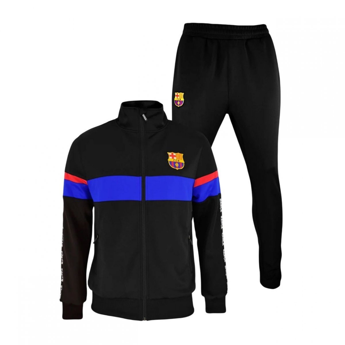 FC Barcelona dres męski Tracksuit Barca 5002CHBLA S czarny