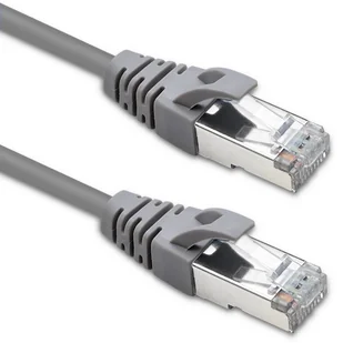 Qoltec Kabel Patchcord FTP CAT5e 2 x RJ-45 1m High speed Gold Ekranowany 54525 - Patchcordy - miniaturka - grafika 1
