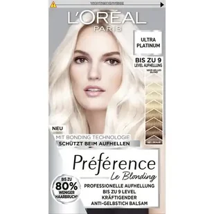 Rozjaśniacz do włosów brązowych Loreal Paris Preference 9L - Farby do włosów i szampony koloryzujące - miniaturka - grafika 1