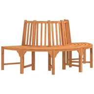 Ławki ogrodowe - Półokrągła ławka pod drzewo, Ø208 cm, lite drewno - miniaturka - grafika 1