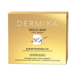 Dermika Gold 24K Krem Koncentrat Młodości 45+ 50ml - Kremy do twarzy - miniaturka - grafika 1