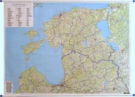 Atlasy i mapy - Freytag&amp;Berndt Kraje Bałtyckie mapa ścienna 1:400 000 Freytag & Berndt - miniaturka - grafika 1