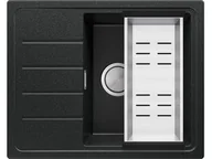 Zlewozmywaki - Primagran.pl Zlewozmywak kuchenny granitowy jednokomorowy z ociekaczem Kopenhaga 620-45 Compact MK6KG-X0#N+ACOL03-KI$G - miniaturka - grafika 1