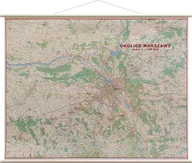 Atlasy i mapy - Jokart Okolice Warszawy mapa ścienna 1:100 000 - miniaturka - grafika 1