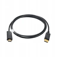 Kable komputerowe i do monitorów - Kabel video AKYGA Akyga HDMI-M/DisplayPort-M cable AK-AV-05 1.8m czarny 1,8 - miniaturka - grafika 1